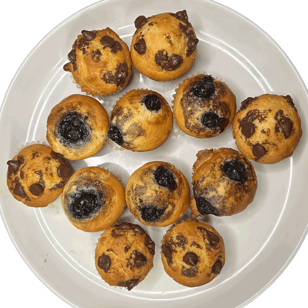 ASSORTED FRESH BAKED MINI MUFFINS (DOZEN)