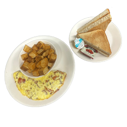 WESTERN OMELET (HAM OR BACON)