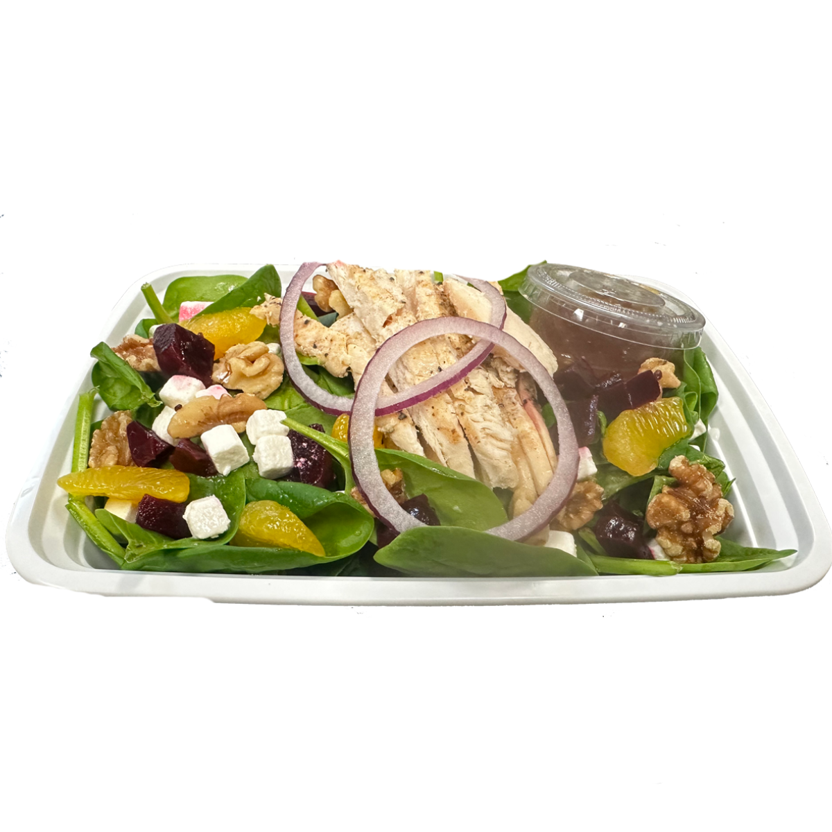 CHICKEN, BEET, & FETA CHEESE SALAD PLATE