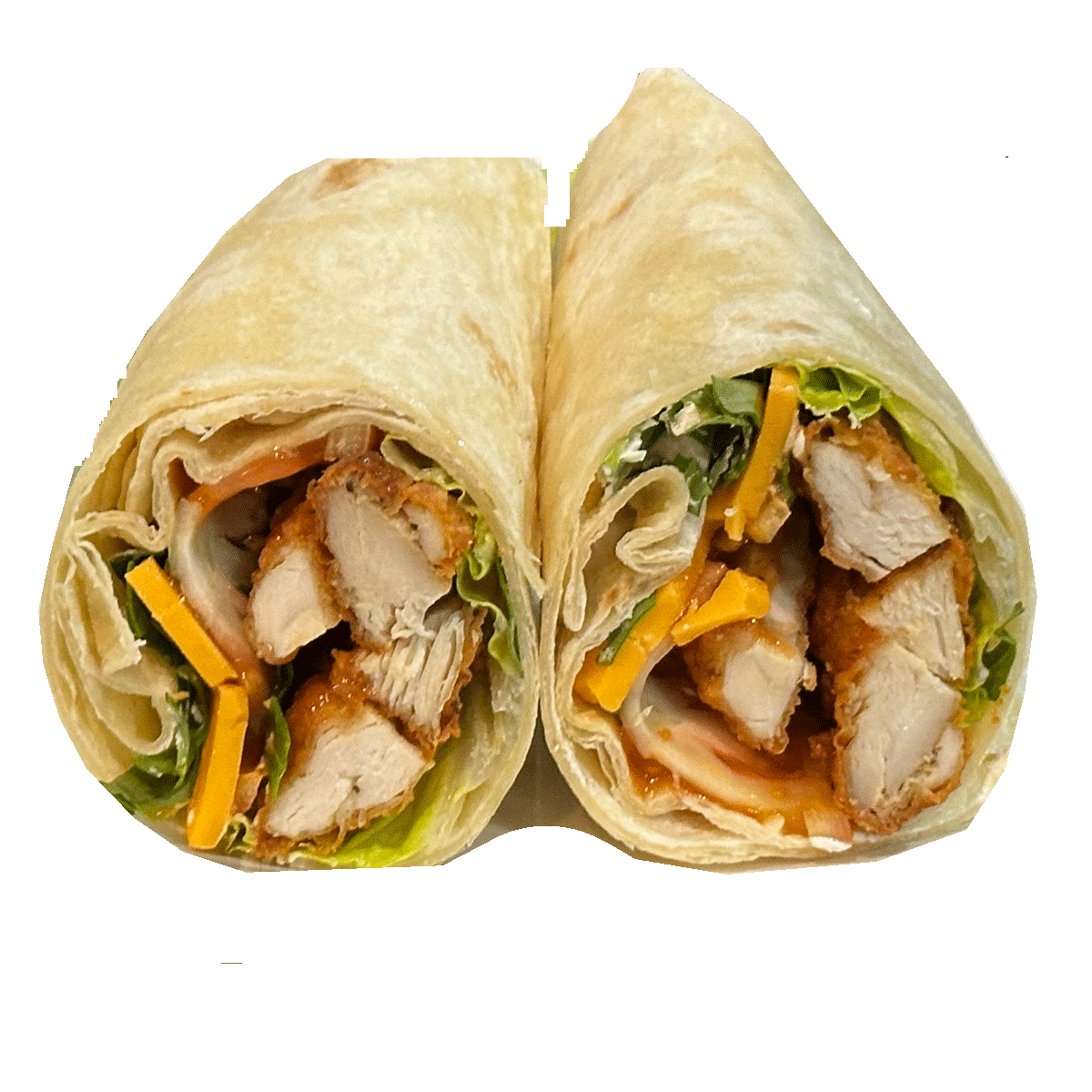 BBQ CHICKEN & PEAMEAL WRAP
