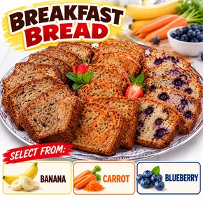 HOMEMADE BREAKFAST BREAD (12 SLICES, 24 PIECES)