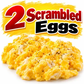 EGGS SCRAMBLED X 2