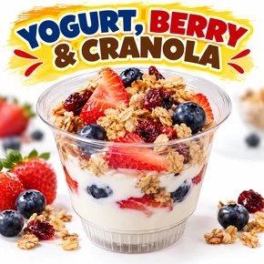 6 OZ YOGURT, GRANOLA & BERRY FRUIT CUP (EACH)