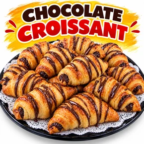 SMALL CHOCOLATE CROISSANTS (DOZEN)