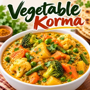 VEGETABLE KORMA (CURRY VEGGIES) 