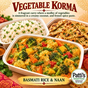 VEGETABLE KORMA (CURRY VEGGIES) 